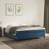 vidaXL Struttura Letto a Rete a Molle Blu Scuro 180x200 cm in Velluto