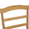 vidaXL Sedia da pranzo 2 pcs Naturale Legno di gomma solido