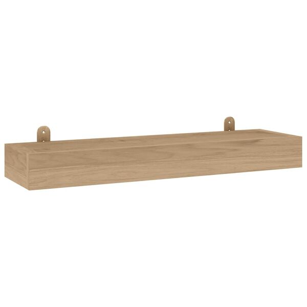 vidaXL Mensole da Parete 2 pz 60x15x4 cm in Legno Massello di Teak