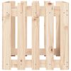 vidaXL Fioriera Giardino Design a Recinzione 50x50x50 cm Massello Pino
