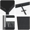 vidaXL Set da Pranzo per Giardino 3 pcs Nero Rattan in PE