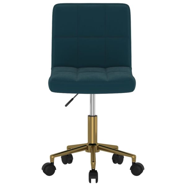 vidaXL Sedie da Pranzo Girevoli 2 pz Blu in Velluto