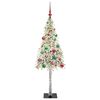 vidaXL Albero di Natale con 150 LED Bianco 150 cm PE e Acciaio