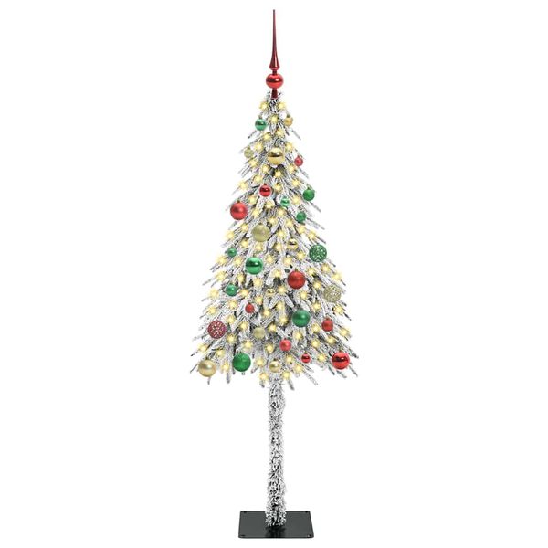 vidaXL Albero di Natale con 150 LED Bianco 150 cm PE e Acciaio