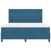 vidaXL Letto a Sorgente LED Blu Scuro 180 x 200 cm Tessuto