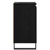 vidaXL Credenza Rovere Nero 40 x 35 x 70 cm Legno multistrato