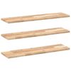 vidaXL Mensole da Parete 3 pz 80x20x2 cm Legno Acacia Non Trattato