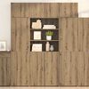vidaXL Armadio Rovere artigianale 80 x 42,5 x 225 cm Legno multistrato