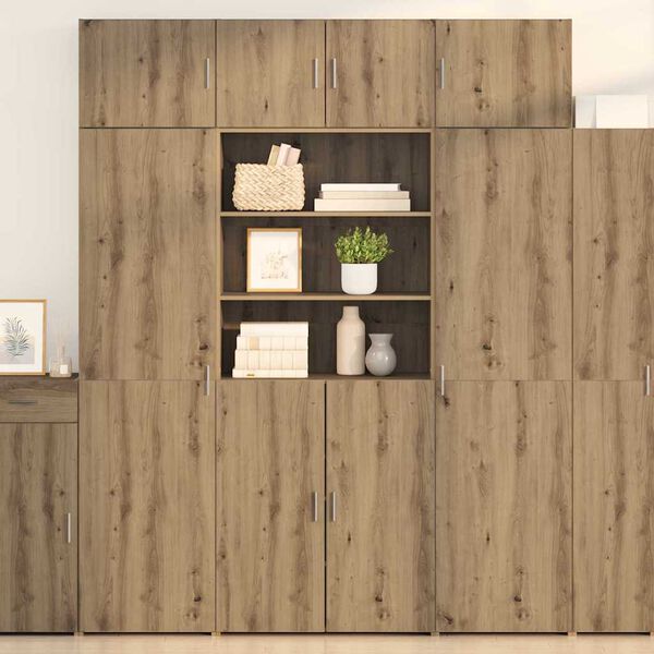 vidaXL Armadio Rovere artigianale 80 x 42,5 x 225 cm Legno multistrato