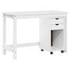 vidaXL Set di Scrivania e Armadietto 2 pz Bianco