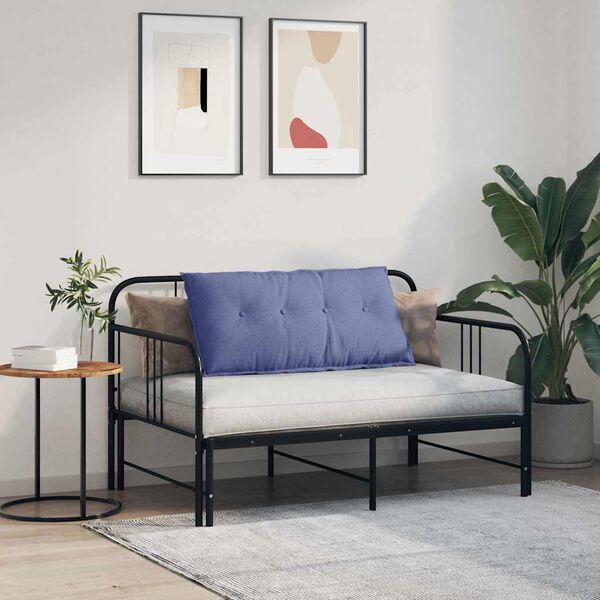 vidaXL Cuscino per Schiena Blu jeans 100 x 19 x 50 cm Tessuto