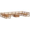 vidaXL Set di divani da esterno 11 pcs Naturale