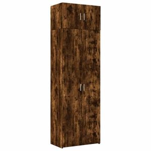 vidaXL Armadietto Rovere Fumo 70x42,5x225 cm in Legno Multistrato
