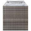 vidaXL Fioriera da Giardino Grigia 157x80x80 cm in Polyrattan