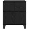 vidaXL Credenza con cassetto Rovere Nero 60 x 35 x 70 cm