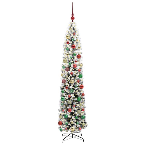 vidaXL Albero di Natale artificiale con 300 LED Verde 210 cm