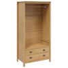 vidaXL Guardaroba con cassetto HILL Marrone miele 84 x 50 x 170 cm