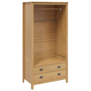 vidaXL Guardaroba con cassetto HILL Marrone miele 84 x 50 x 170 cm