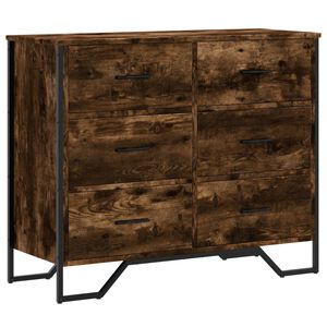 vidaXL Cassettiera Rovere Sonoma 91x35,5x74,5 cm in Truciolato