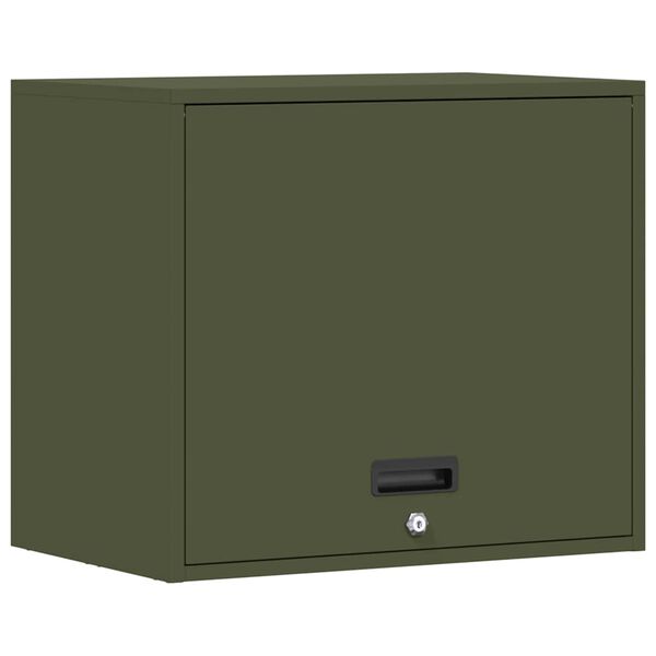 vidaXL Armadio a muro per garage Oliver verde 60 x 40 x 53 cm