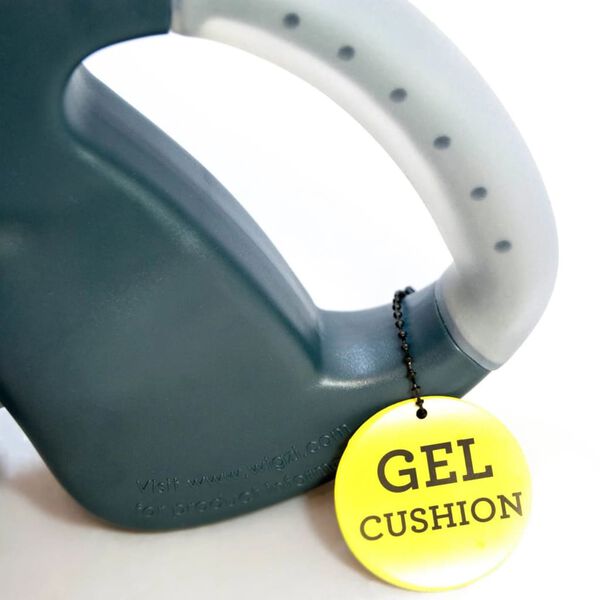 Wigzi Guinzaglio Retrattile Doppio per Cani 3,0 Gel Grigio