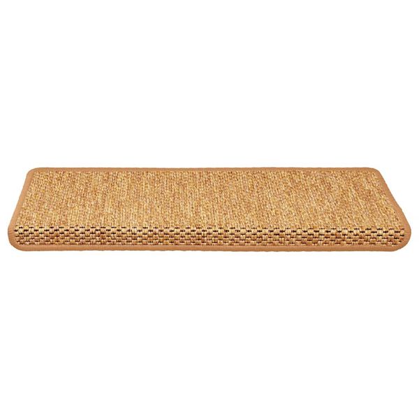 vidaXL Tappeti Autoadesivi Scale Aspetto Sisal 15pz 65x21x4 Sisal
