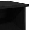 vidaXL Credenza Rovere Nero 100 x 35,5 x 60 cm Legno multistrato