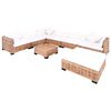 vidaXL Set Divano 27 pz in Rattan Naturale