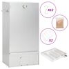 vidaXL Forno Affumicatore BBQ Generatore Fumo Freddo Acciaio Zincato