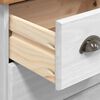 vidaXL Cassettiera ASKIM Bianco 91 x 40 x 79 cm Legno massello di pino