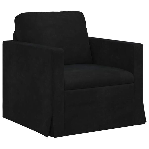 vidaXL Divano Nero Dimensioni complessive: 78 x 78 x 80 cm (L x P x A)
