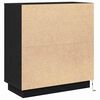 vidaXL Credenza Rovere Nero 71 x 34.5 x 75 cm Legno multistrato