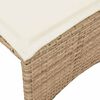 vidaXL Set Divano da Giardino 5 pz con Cuscini Beige in Polyrattan