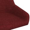 vidaXL Sgabello da Bar Rosso Vino in Tessuto