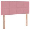 vidaXL Letto con Contenitore con materasso Rosa 120 x 190 cm Velluto