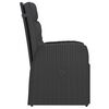 vidaXL Set da Pranzo da Giardino 11 pz con Cuscini in Polyrattan Nero