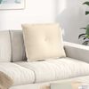 vidaXL Cuscino per Schiena Crema 60 x 50 cm Tessuto in Cords