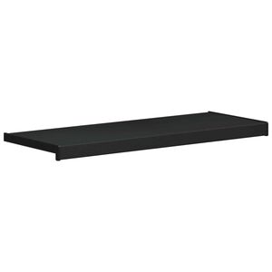 vidaXL Soglia della Finestra Nero con Venature del Legno PVC