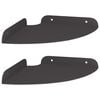 vidaXL Mensola sospesa con lo scaffale 2 pcs Nero 18 x 18 x 2 cm