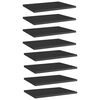 vidaXL Ripiani per Libreria 8pz Nero Lucido 40x30x1,5cm Multistrato