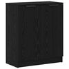 vidaXL Credenza con cassetto 3 pcs Rovere Nero Legno multistrato