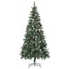 vidaXL Albero di Natale Preilluminato con Palline e Pigne 210 cm