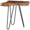 vidaXL Tavolino da Salotto 70x45 cm Legno Massello Teak e Poliresina