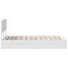 vidaXL Letto con Contenitore Bianco 120 x 190 cm Legno multistrato
