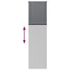 vidaXL Tenda per Finestra con tende Grigio scuro Alluminio