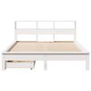 vidaXL Letto Libreria senza Materasso Bianco 150x200 cm Legno di Pino