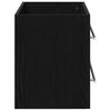 vidaXL Mobile Lavabo Bagno Nero 100x38,5x48cm Legno Multistrato