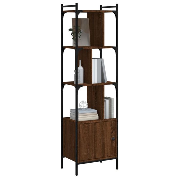 vidaXL Libreria Anta Rovere Marrone 44,5x30x154,5 cm Legno Multistrato