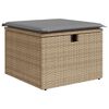 vidaXL Set Divano da Giardino 9 pz con Cuscini Beige in Polyrattan