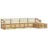 vidaXL Set di divani da esterno 5 pcs Bianco Legno di Acacia Massello